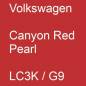 Preview: Volkswagen, Canyon Red Pearl, LC3K / G9.